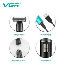 VGR V-628 Hair Clipper And Complete Grooming Kit – 3 In 1 For Body, Ear, Nose, And Bikini, Smart, USB.