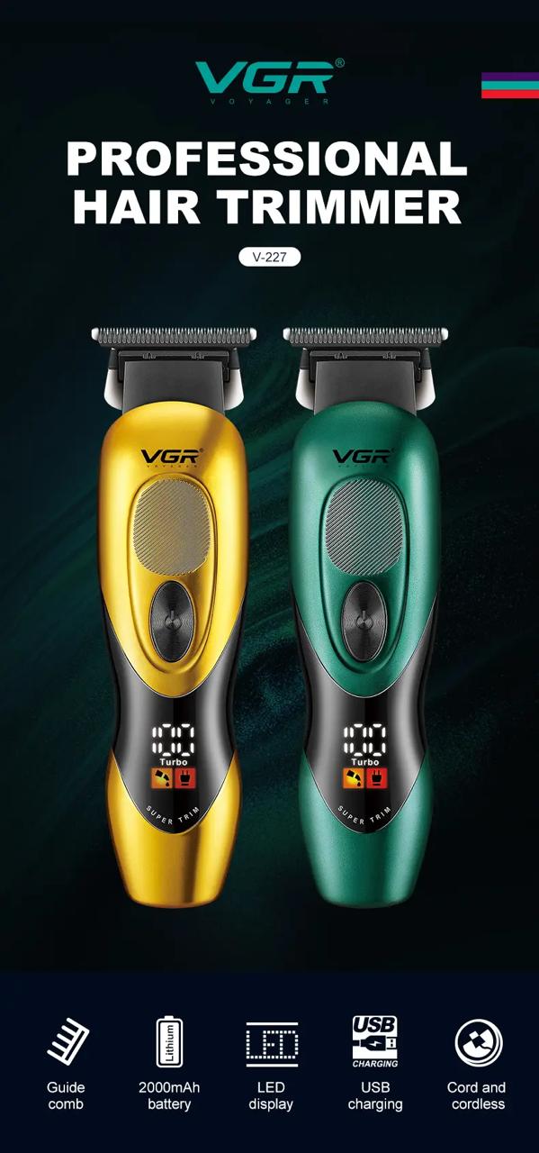 Vgr V-227 Professional Rechargeable Electric Hair Clipper
