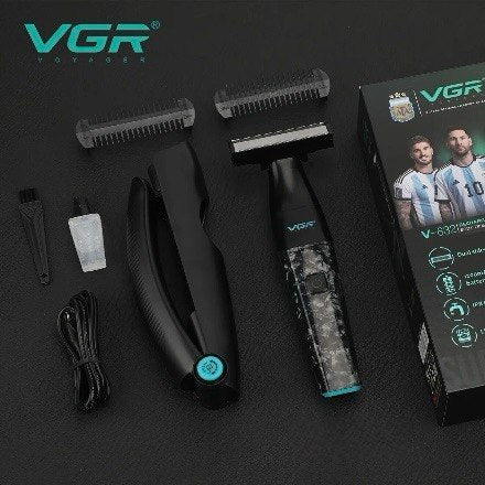 VGR V-632 Double-Blade Trimmer for Body, Beard, and Sensitive Areas