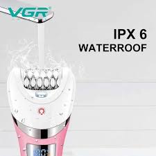 VGR V-759 Professional 5-in-1 Women's Hair Removal Device – IPX7 Waterproof, 30 Tweezer System, LED Light, 2 Speeds, 180-Minute Battery, USB Charging.