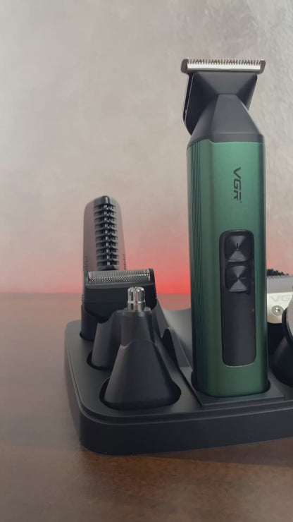 مجموعة قص الشعر الاحترافية VGR V-117 14 في 1.