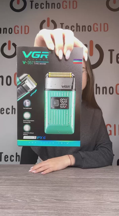 VGR-357 Electric shaving machine works by charging.