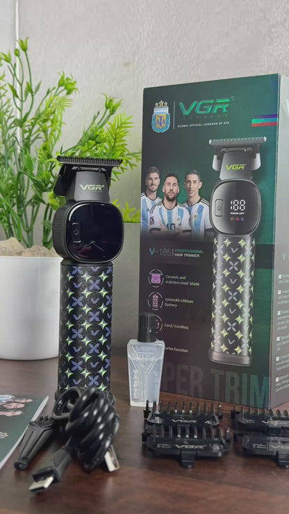 VGR V-185 Professional Hair Clipper for Men with Ceramic and Stainless Steel Blades, 7000 RPM Motor, USB Rechargeable