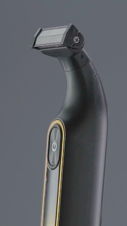 ماكينة حلاقة VGR الكهربائية المقاومة للماء والقابلة لإعادة الشحن والقابلة للتعديل ومزودة بإضاءة LED لكامل الجسم وقابلة للغسل وماكينة حلاقة ترددية للرجال V-360