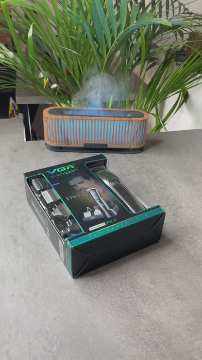 مجموعة أدوات العناية الشخصية VGR الاحترافية 11 في 1 IPX6 القابلة للغسل للرجال 